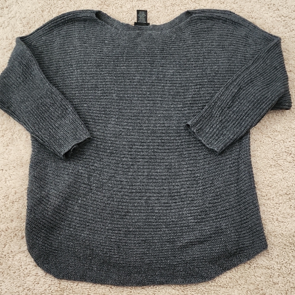 Ann Taylor Gray Crew Neck Sweater